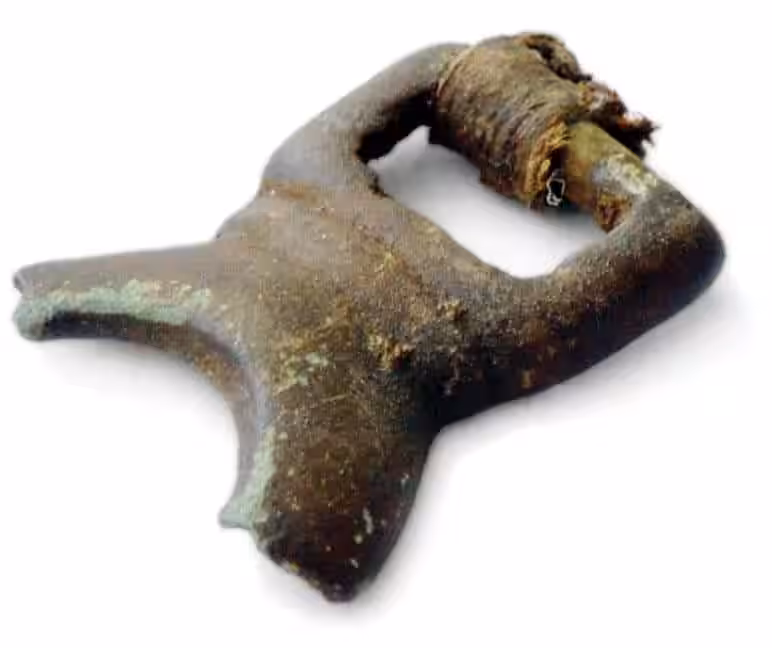 Close Up Of The Ancient Bronze Artifact